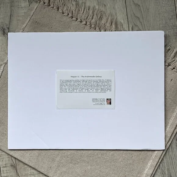 Space Photo Poster Andromeda Galaxy by Astrophotographer Keith Egger 16"x12" - Picture 4 of 9